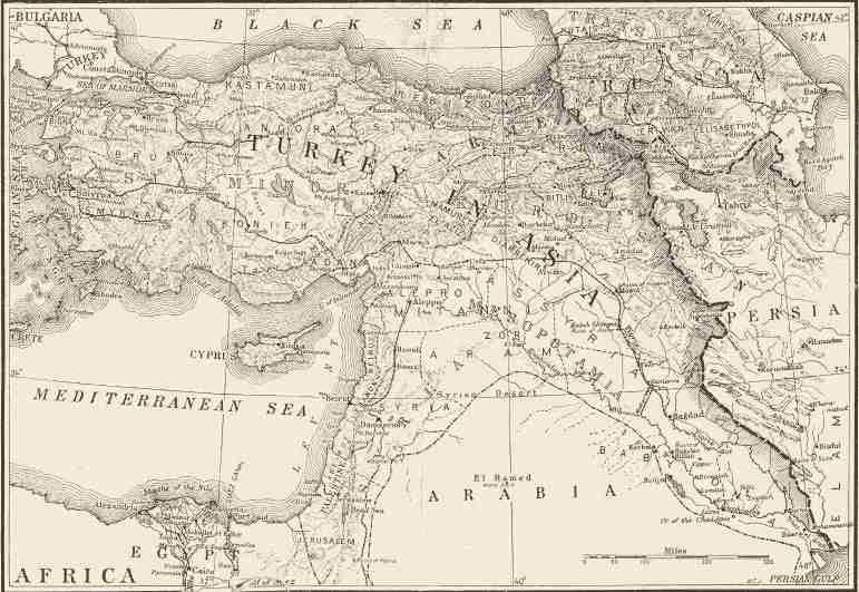 Map of the Ancient Near East Before The Coining Of The Phrase -- From The National Geographic Magazine (1916) -- 1542 X 1062 Pixels -- 287 KB Reduced