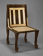 Chair of Renyseneb : Circa 1450 BC : Mid-Dynasty 18 : New Kingdom : Ebony and Ivory
