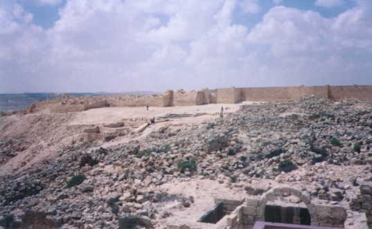 Avdat: the Wall of the Acropolis (Israeli Mosaic)