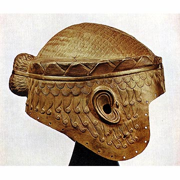 Gold Helmet of King Meskalamdug from the Royal Cemetery of Ur: LOST TREASURES FROM IRAQ (The Oriental Institute of Chicago)