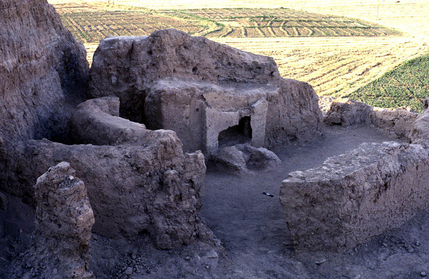 Mudbrick temple constructed during the Parthian Period